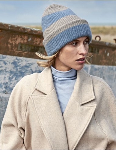 BEE-B391R-Colour Block Beanie